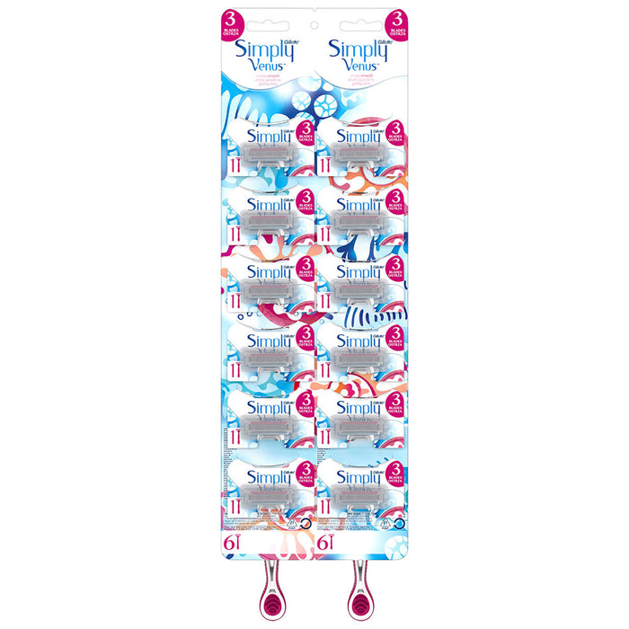 GILLETTE Venus Simply 3, razor, 12 pcs